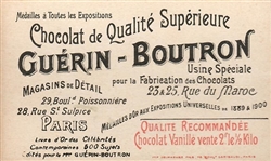 Cleveland Guerin Chocolat Card
