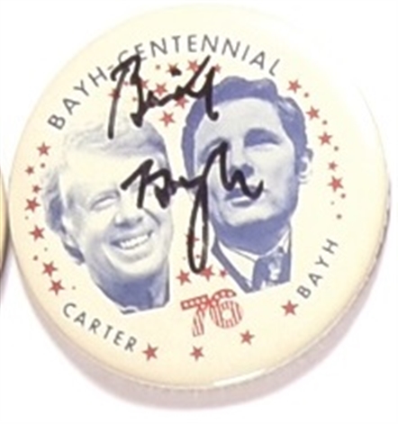 Carter-Bayh Celluloid signed by Bayh