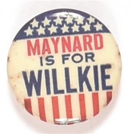 Maynard is for Willkie