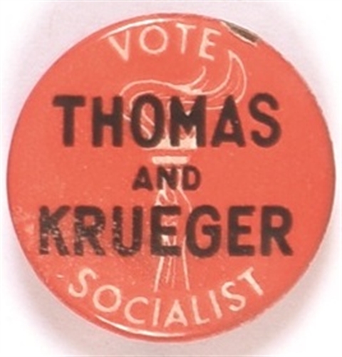 Vote Thomas and Krueger, Socialist Party