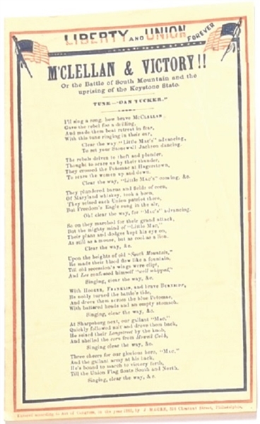 McClellan and Victory Songsheet