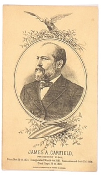 Garfield Iowa Memorial Card