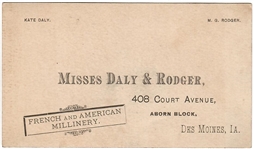 Garfield Iowa Memorial Card