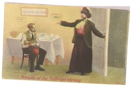 Suffrage Results of Victory Postcard