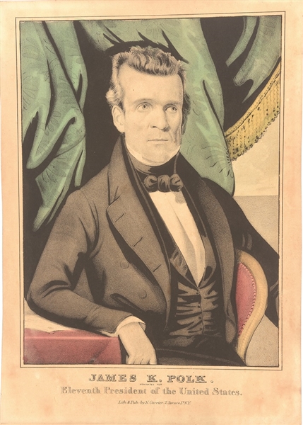 Polk Lithograph by Currier