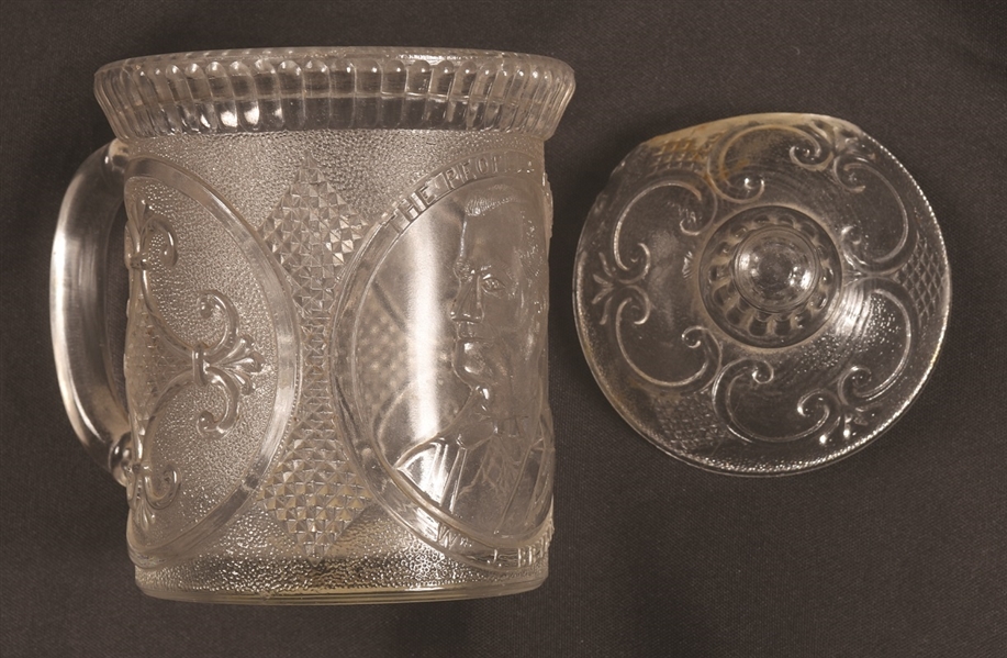William Jennings Bryan Glass Mug and Lid