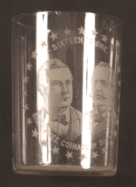 Bryan, Sewall Free Coinage Glass