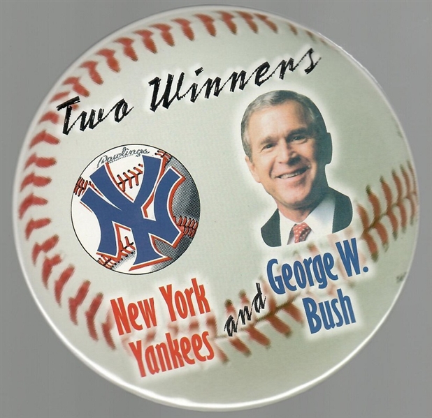 George W. Bush 6-Inch Yankees Celluloid