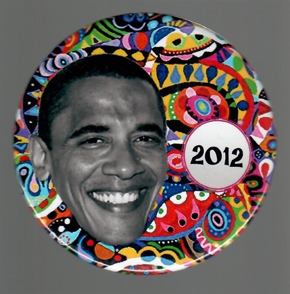 Barack Obama Colorful 2012 Celluloid 