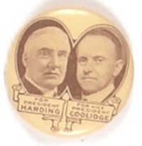 Harding and Coolidge Rare Jugate