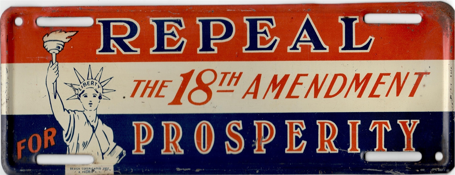 Repeal the 18th Amendment License