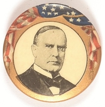 William McKinley Flag Design Celluloid