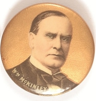 William McKinley Gold Celluloid