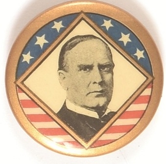 William McKinley Diamond Celluloid