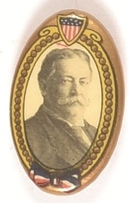 Taft Oval Shield Celluloid