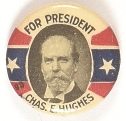 Hughes for President Two Stars Pin