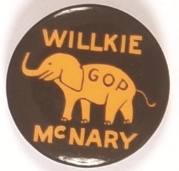 Willkie, McNary GOP Elephant