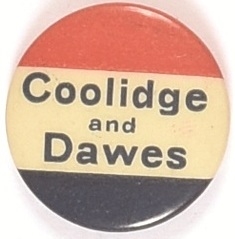 Coolidge and Dawes RWB Celluloid
