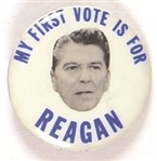 My First Vote is for Reagan