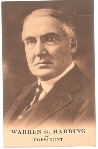 Harding for President Postcard