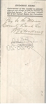 Warren Harding Marion Star Signed Check
