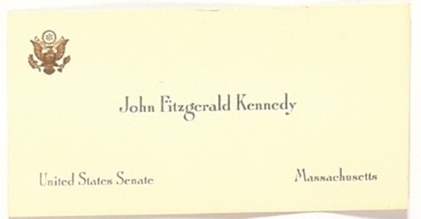 JFK US Senate Business Card