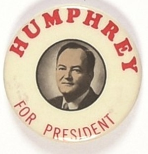 Humphrey for President 1960 Celluloid