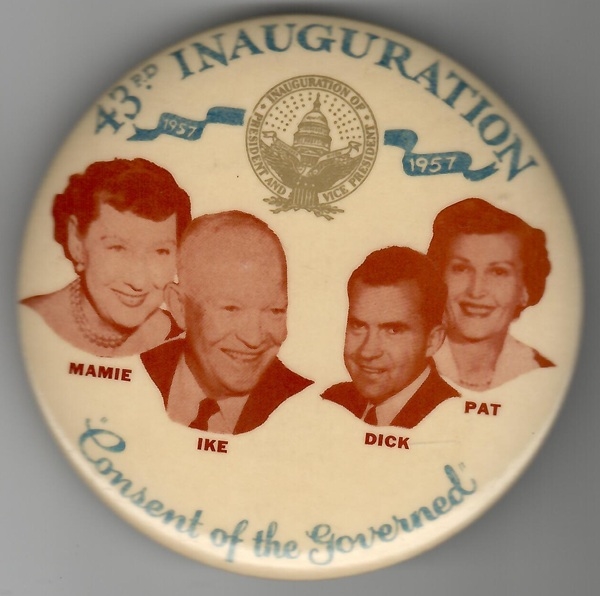 Eisenhowers and Nixon Inauguration Pin