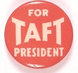 Taft for President Blue and White Celluloid