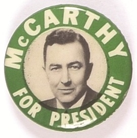 McCarthy for President 1968 Celluloid