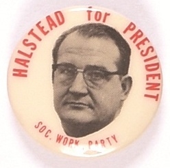 Halstead for President SWP 1968 Pin