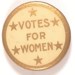 Votes for Women Gold Celluloid