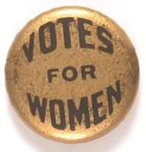 Gold Votes for Women, Bold Black Letters