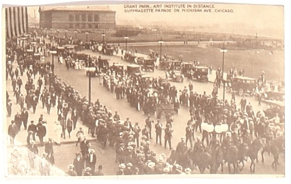 Chicago Parade Suffrage Postcard