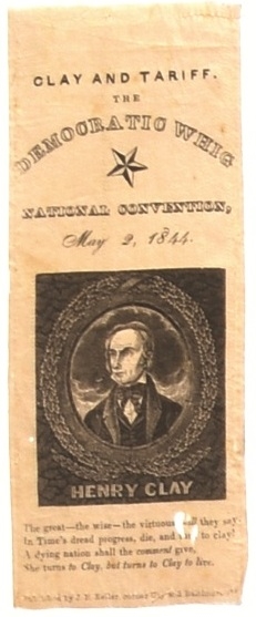 Clay 1844 Whig Ribbon