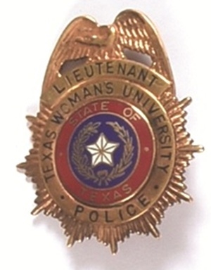 Texas Womans University Police Badge