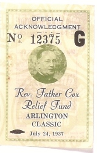 Father Cox Relief Fund