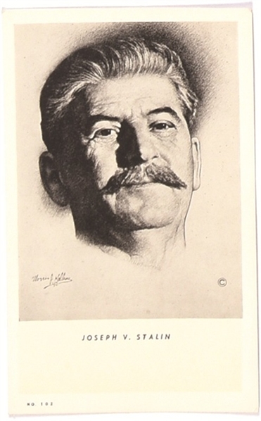 Stalin World War II Postcard