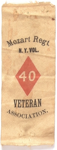 Mozart Regiment Civil War Veterans Ribbon