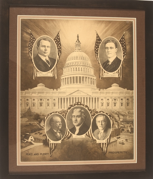 Cox and Roosevelt Peace and Plenty Poster