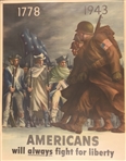 Fight for Liberty WW II Poster