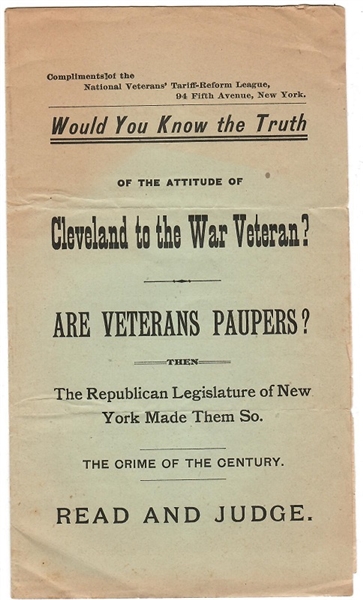 Cleveland War Veterans Pamphlet