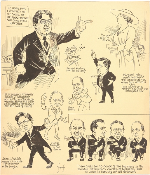 Cox and Roosevelt Boston Cartoon