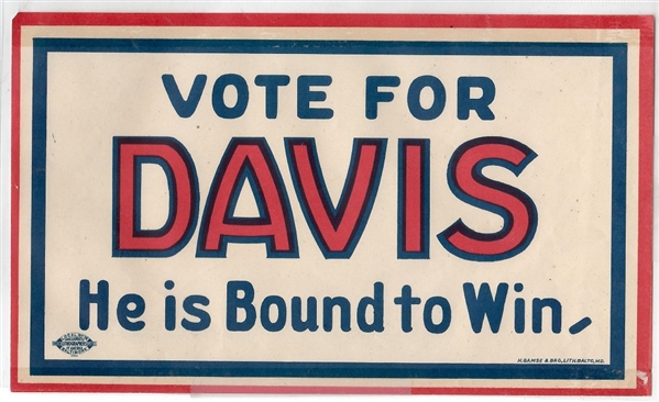 Davis He is Bound to Win Sticker