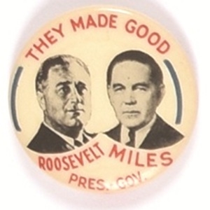 Roosevelt and Miles They Made Good New Mexico Coattail