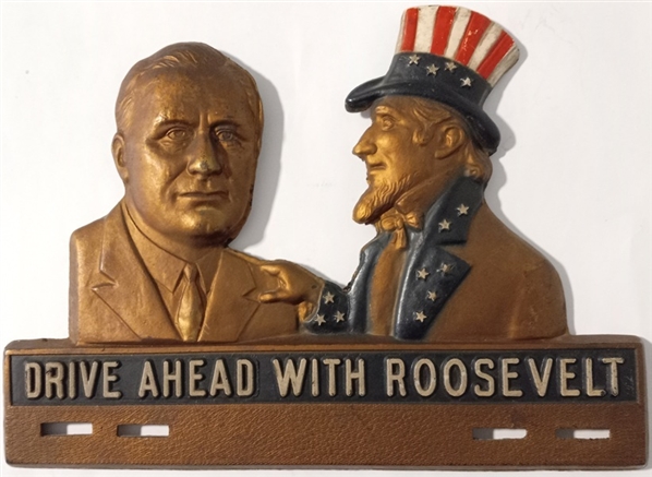 Uncle Sam, Drive Ahead with Roosevelt License