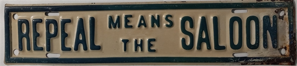 Repeal Means the Saloon License