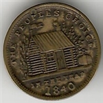 Harrison People's Choice 1841 Log Cabin Medal