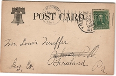 No More for Mine Carrie Nation 1905 Prohibition Postcard