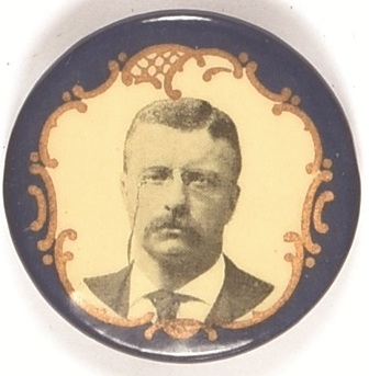Roosevelt Gold Filigree, Blue Border